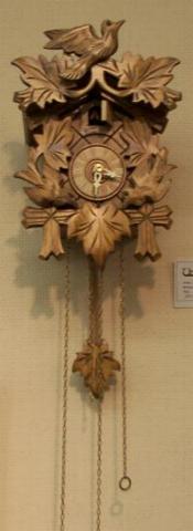 Hand-carved Wooden Cuckoo Clock from Germany